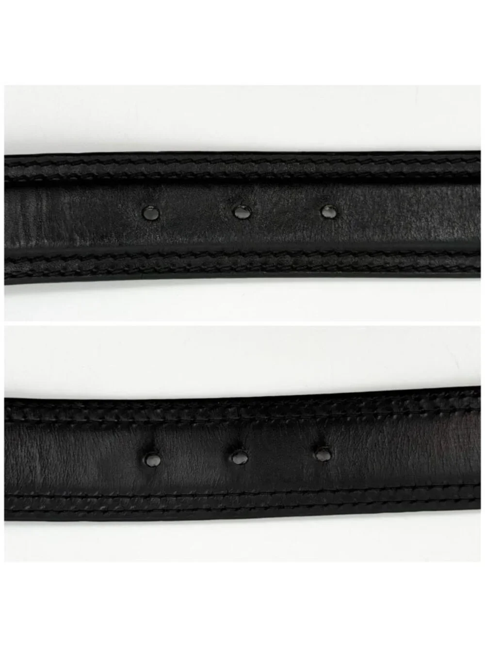 Gucci Era Leather Belt Black Vintage